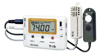 Datalogger osvtlen/UV/teploty/vlhkosti, vy.p. - TR-74Ui-S