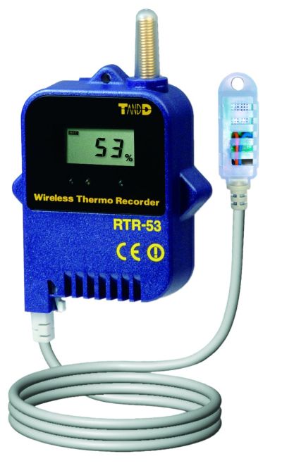 Reg. vlhkoměr/teploměr, LCD, ext. čidlo, rádio - RTR-53A-