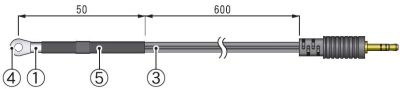 idlo teploty pro TR-71U/W/wf, s okem, M3/650mm - TR-0206