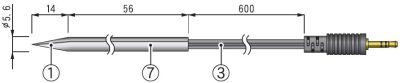 idlo teploty pro TR-71wf/nw,nerez hrot, 5,6/670mm - TR-0706