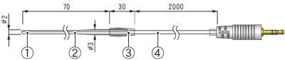 idlo teploty pro TR-71wf, nerez, FP, 70/2100mm - TR-1320