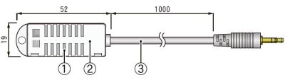 Čidlo teploty/vlhkosti, kabelové 1m - TR-3110