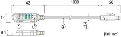 idlo teploty/vlhkosti, kabelov 1m - TR-3310