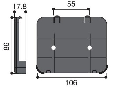 Montn ppravek pro RTR-5W, RTR-500W na stnu - TR-5WK1