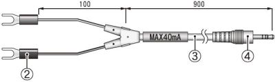 Vstupní proudový kabel pro logger napětí, 4-20mA - VR-7103